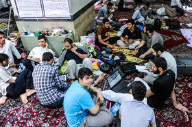 آیین معنوی اعتکاف - مسجد جامع بازار بزرگ تهران 